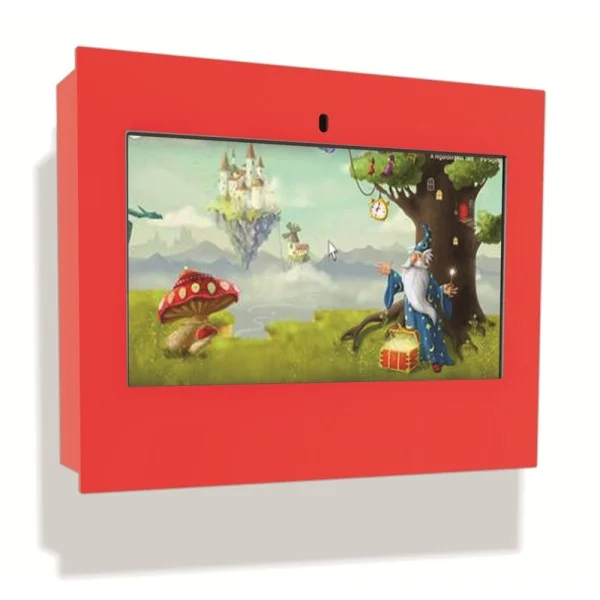 Borne interactive rouge